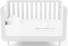 Ліжечко-трансформер IndigoWood Bubble Kit 124,5x63,5cm white (з додатковим бортиком)